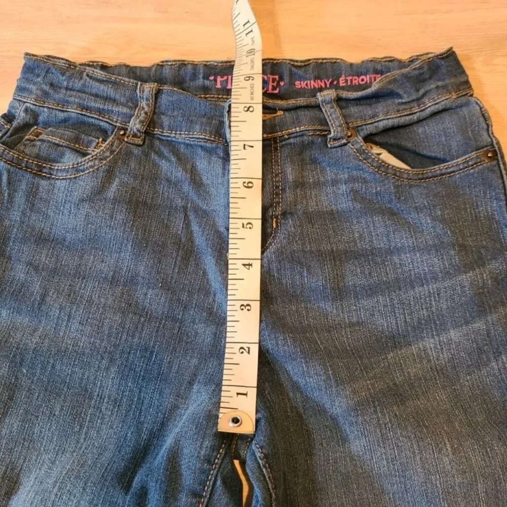 Childrens Place Girls Size 12 Slim Skinny Jeans Dark Wash Denim Stretch Pants